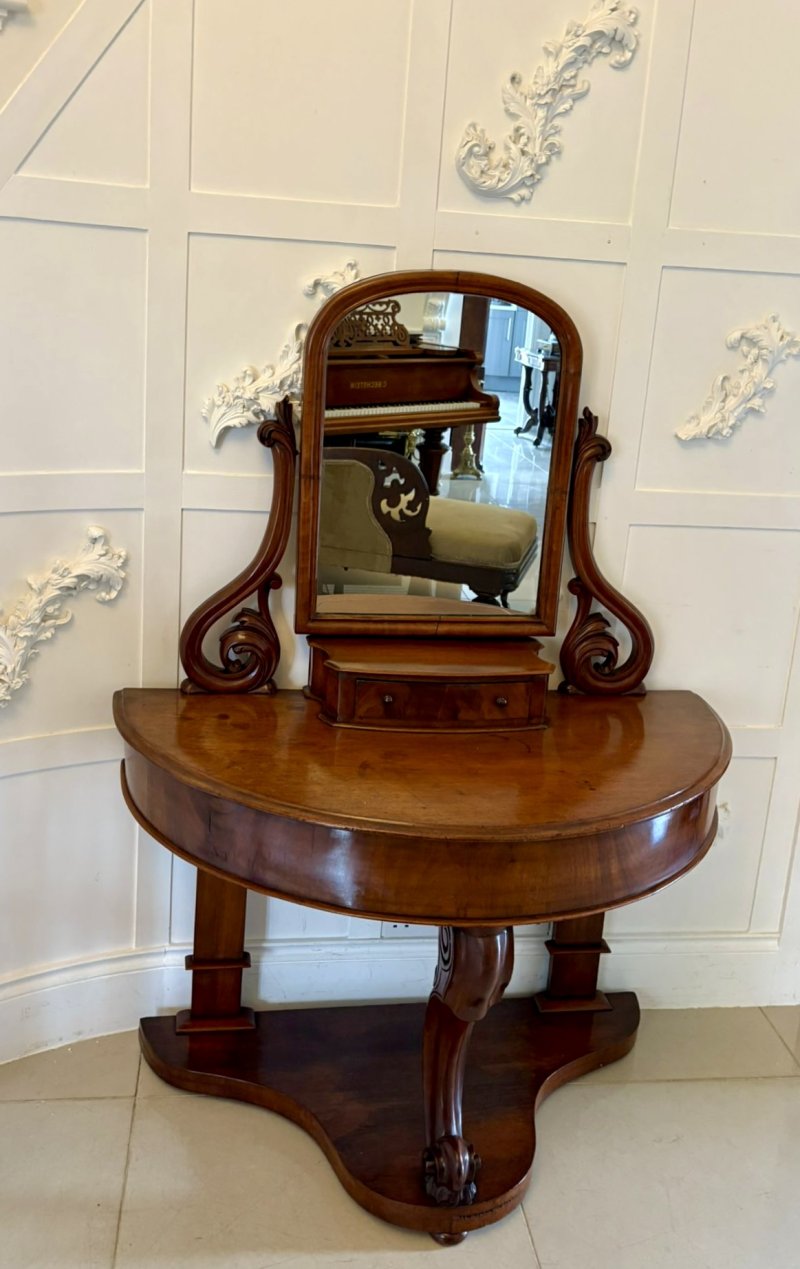 Antique Victorian Quality Mahogany Dressing Table - Image 4